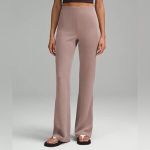 lululemon athletica Ribbed Wide-Leg Leggings in Modern taupe NWOT